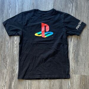 Sony Black T-Shirt with Colorful PlayStation Logo